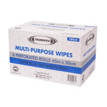 Load image into Gallery viewer, TRUWIPES TWS64B | Multipurpose Super Duty Blue Wipe Roll | 30cm X 45m
